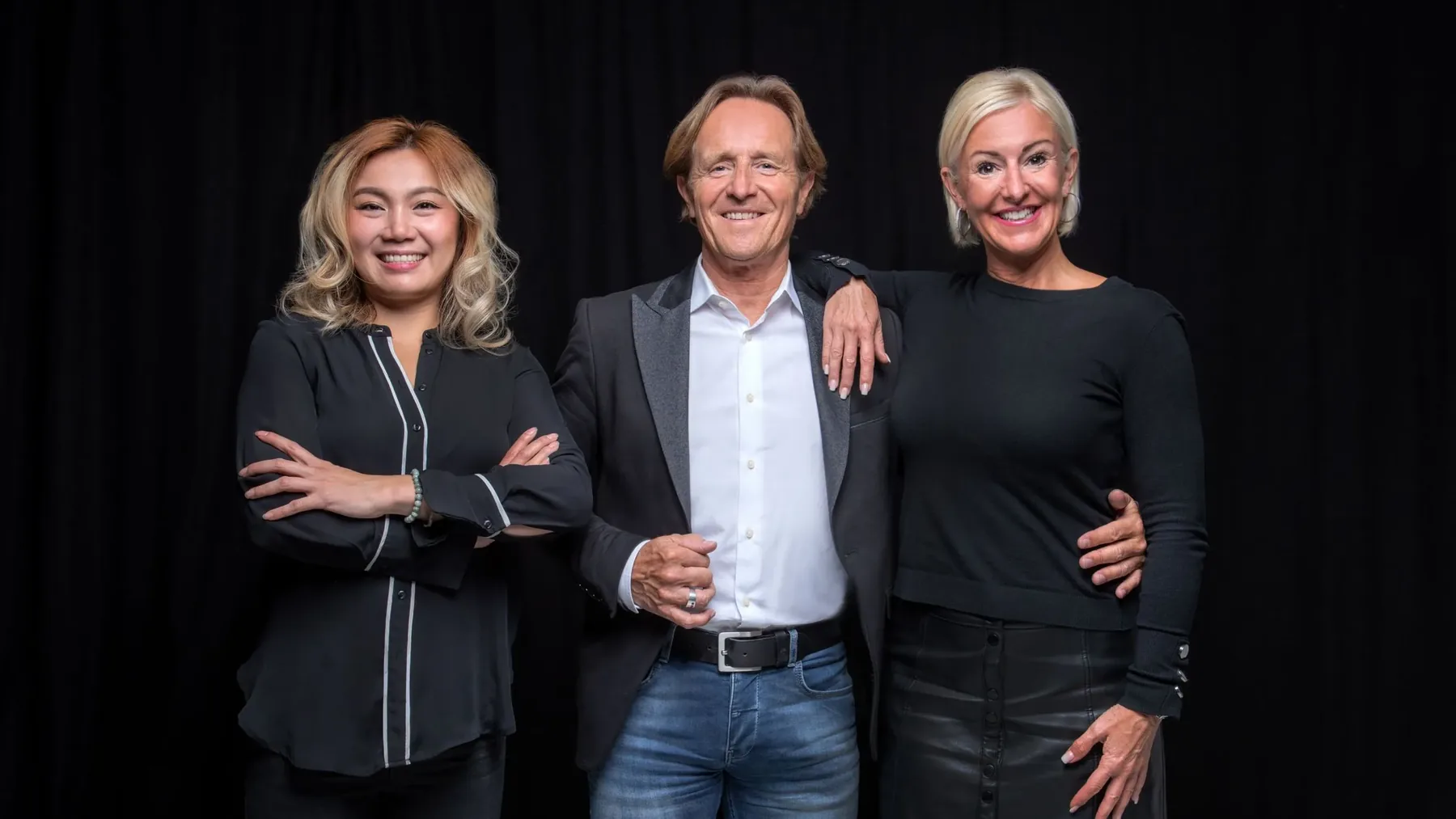 Das Team der Erfolgsakademie Baden: Sukunya Siriprathum, Uwe Schulz und Alexandra Bornstein
